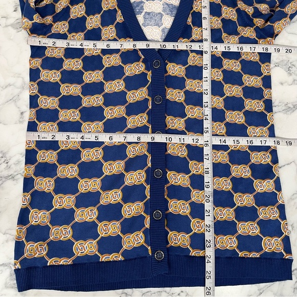 J. McLaughlin Kristyn Cardigan in Midi Heraldic Knot Blue Size XS - Picture 11 of 12